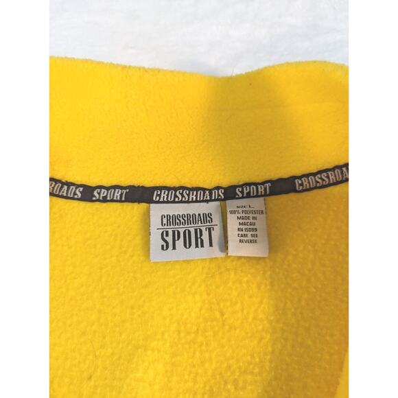 Crossroads Sport Fleece Vest Sz L Butter Yellow Bust 44 - Picture 5 of 5
